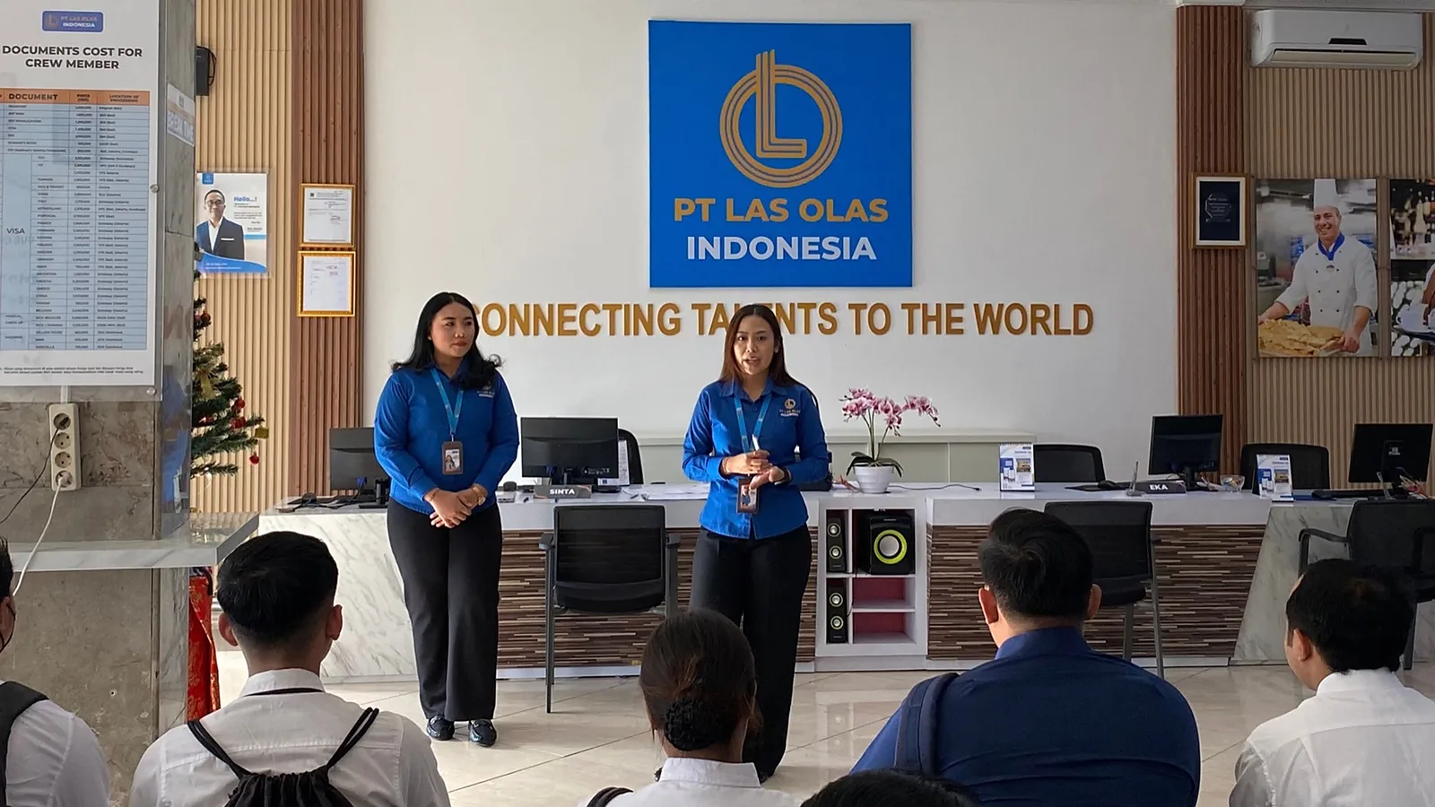 Kantor PT Las Olas Indonesia dengan logo dan tagline perusahaan